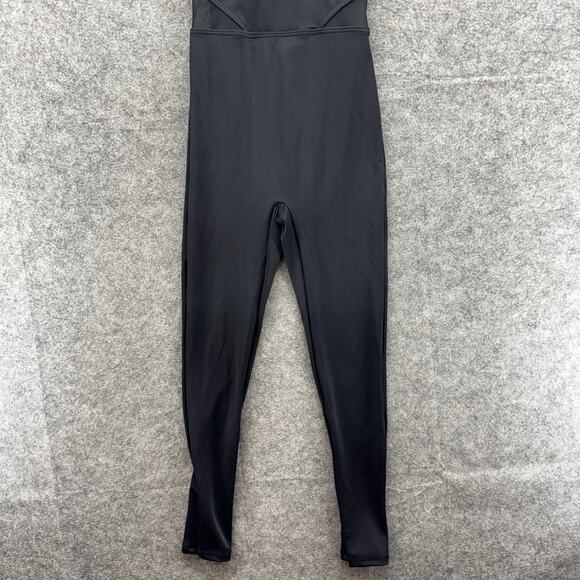 Balera Child Dance Front Zip Jumpsuit Size MC Black Back Cutout Competitive - Picture 6 of 13